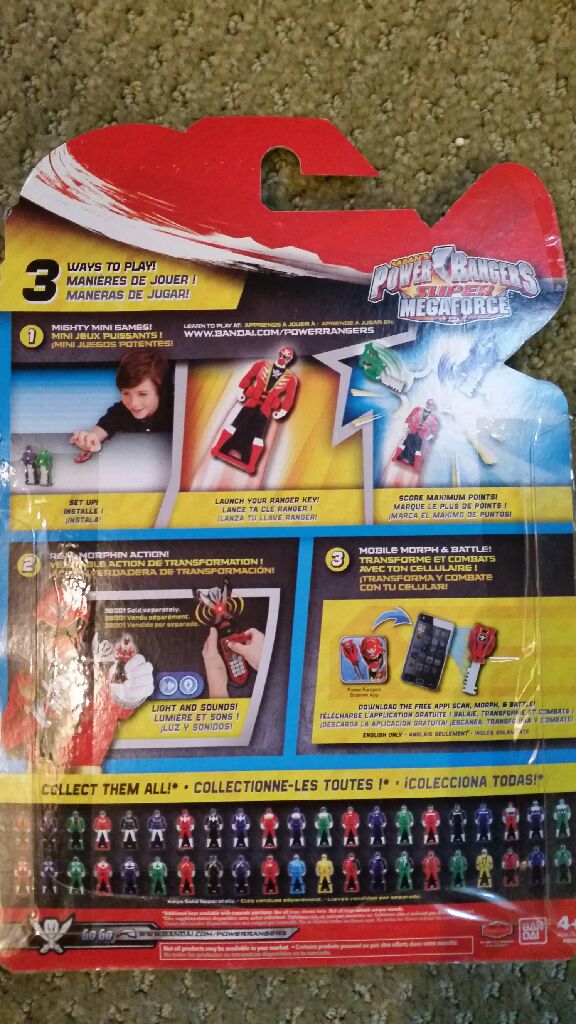 Power Rangers Legendary S.P.D Key Pack - Bandai (Super Mega Force) action figure collectible [Barcode 045557382629] - Main Image 2