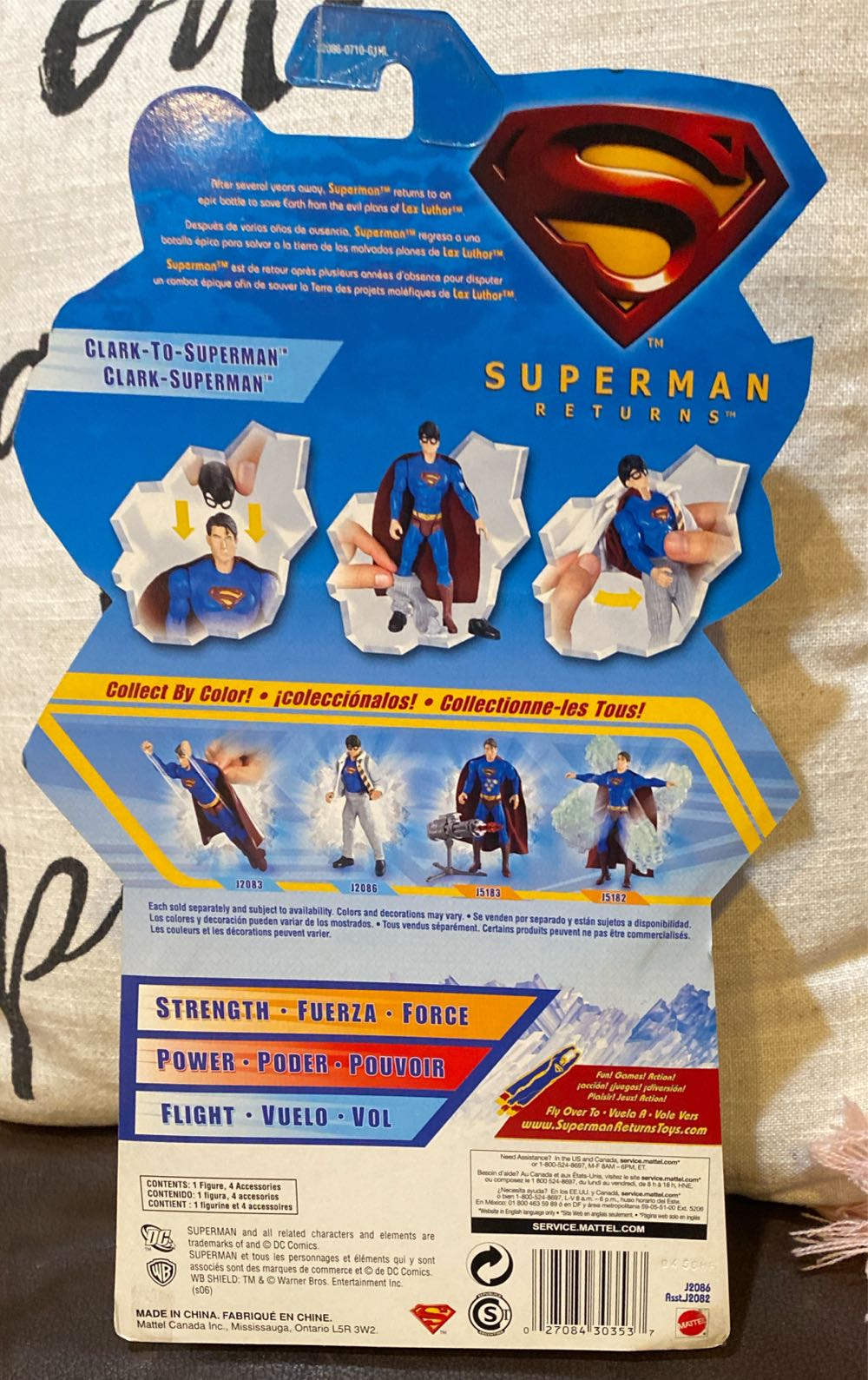 Superman Returns Clark to Superman - Mattel (Superman Returns) action figure collectible [Barcode 027084303537] - Main Image 2