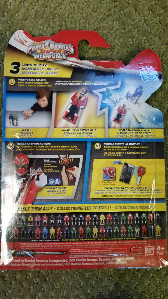 Power Rangers Legendary Jungle Fury Key Pack - Bandai (Super Mega Force) action figure collectible [Barcode 045557383190] - Main Image 2