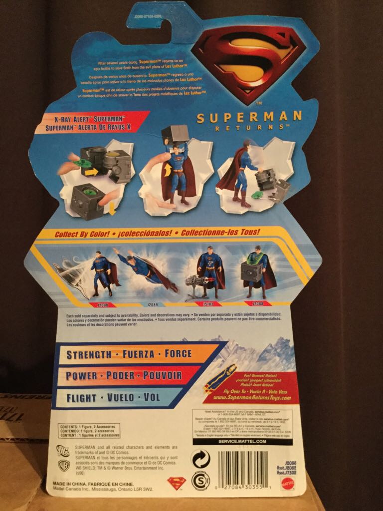 Superman Returns - Mattel (Superman) action figure collectible [Barcode 027084303551] - Main Image 2