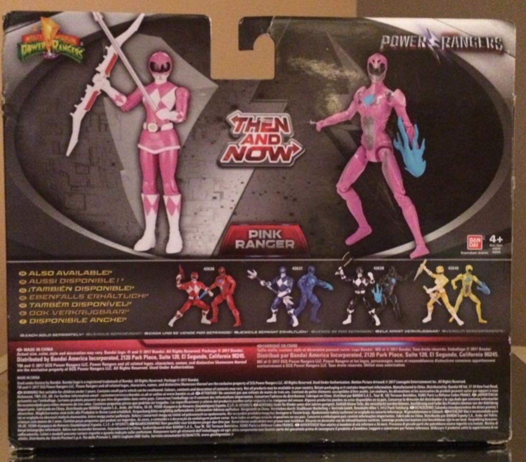 Action Hero Kimberly Pink Ranger Then And Now - Bandai America (Power Rangers) action figure collectible [Barcode 045557426392] - Main Image 2
