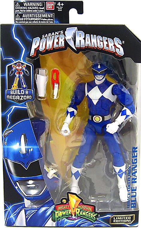 MMPR - Blue Ranger Legacy Collection - Bandai (Saban’s Power Rangers Legacy Collection) action figure collectible [Barcode 045557431617] - Main Image 2