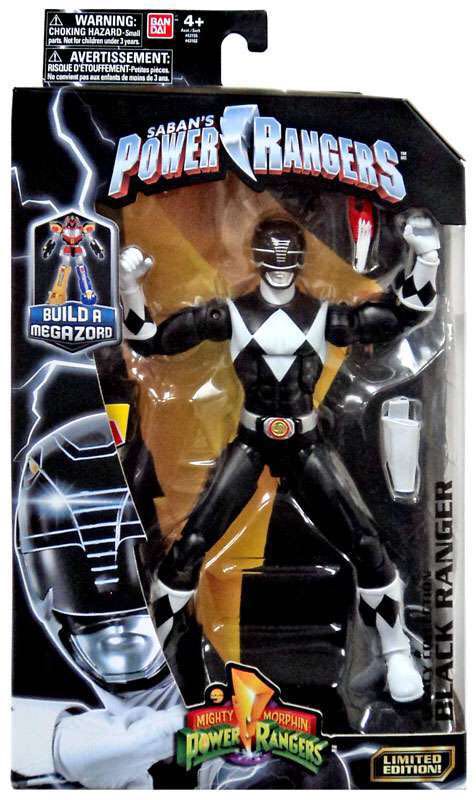 Power Rangers Black Ranger (Legacy) - Bandai (Saban’s Power Rangers Legacy Collection) action figure collectible [Barcode 045557431624] - Main Image 2