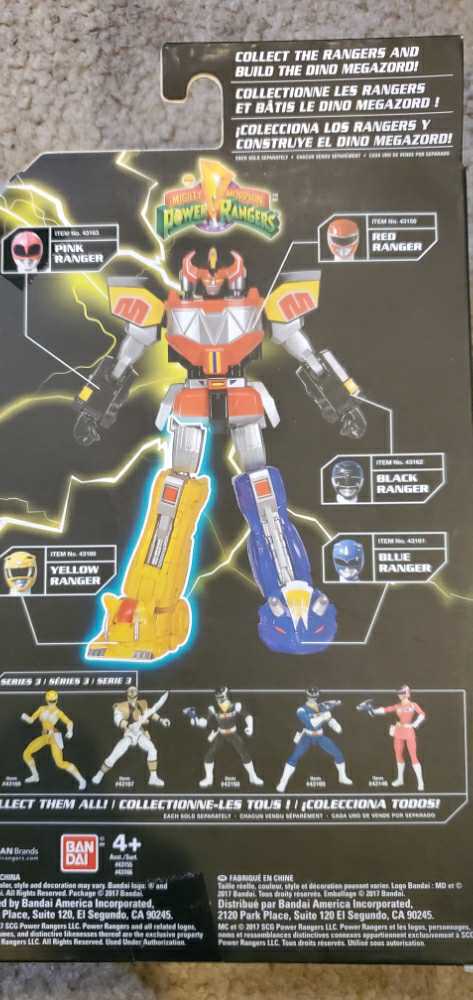 MMPR - Yellow Ranger Legacy Collection - Bandai (Mighty Morphin Power Rangers) action figure collectible [Barcode 045557431662] - Main Image 2