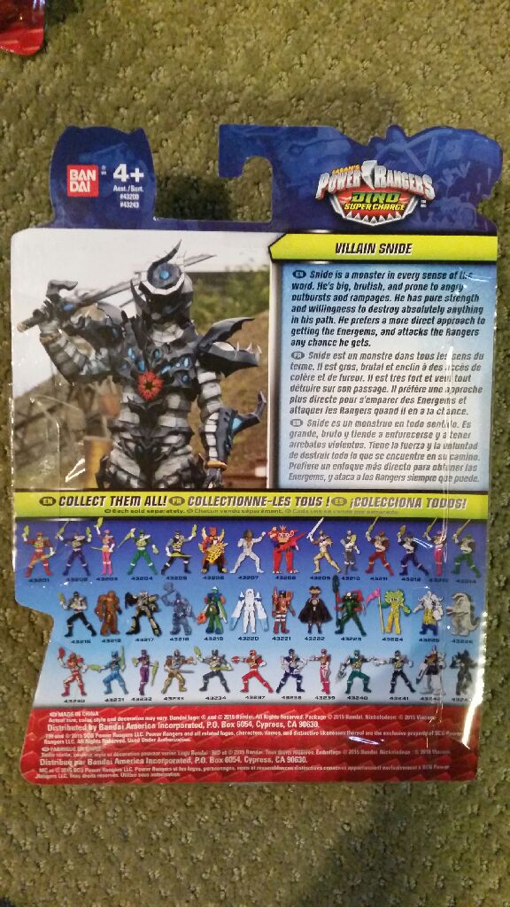 Power Rangers: Snide - Bandai (Dino Super Charge) action figure collectible [Barcode 045557432430] - Main Image 2