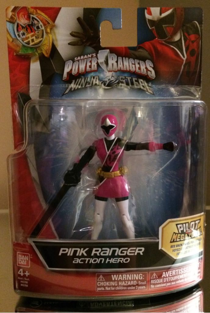 Ninja Steel Pink Ranger - Bandai (Power Rangers) action figure collectible [Barcode 045557437046] - Main Image 1
