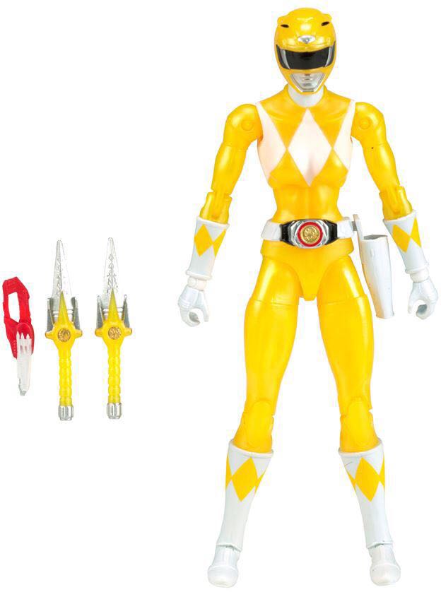 Mighty Morphin Power Rangers ( Trini) Yellow Ranger Action Figure - Bandai (Mighty Morphin Power Rangers) action figure collectible [Barcode 045557969745] - Main Image 2