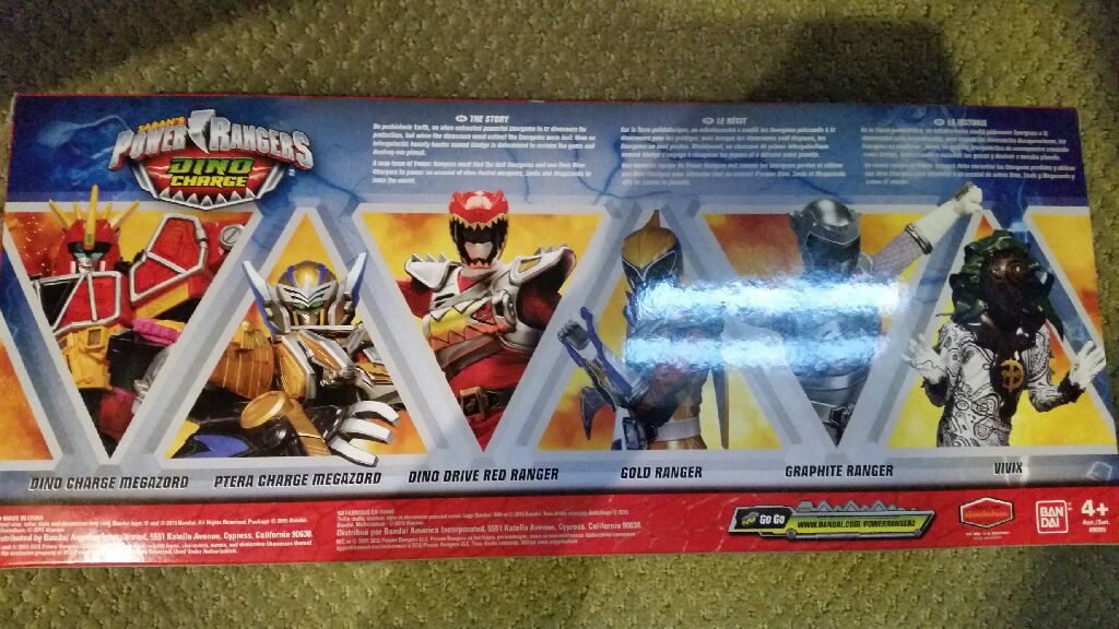 Power Rangers Dino Charge Charged Up Action Pack - Bandai action figure collectible [Barcode 045557969974] - Main Image 2