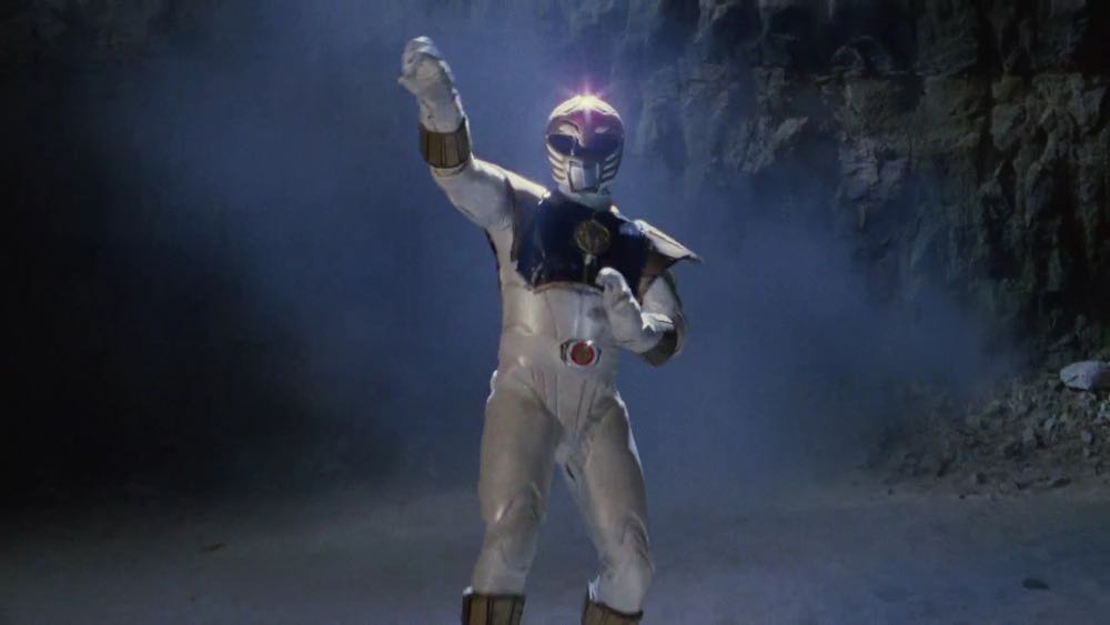 Mighty Morphin Power Ranger White Ranger - Bandai (Mighty Morphin Power Rangers The Movie) action figure collectible [Barcode 045557970260] - Main Image 3