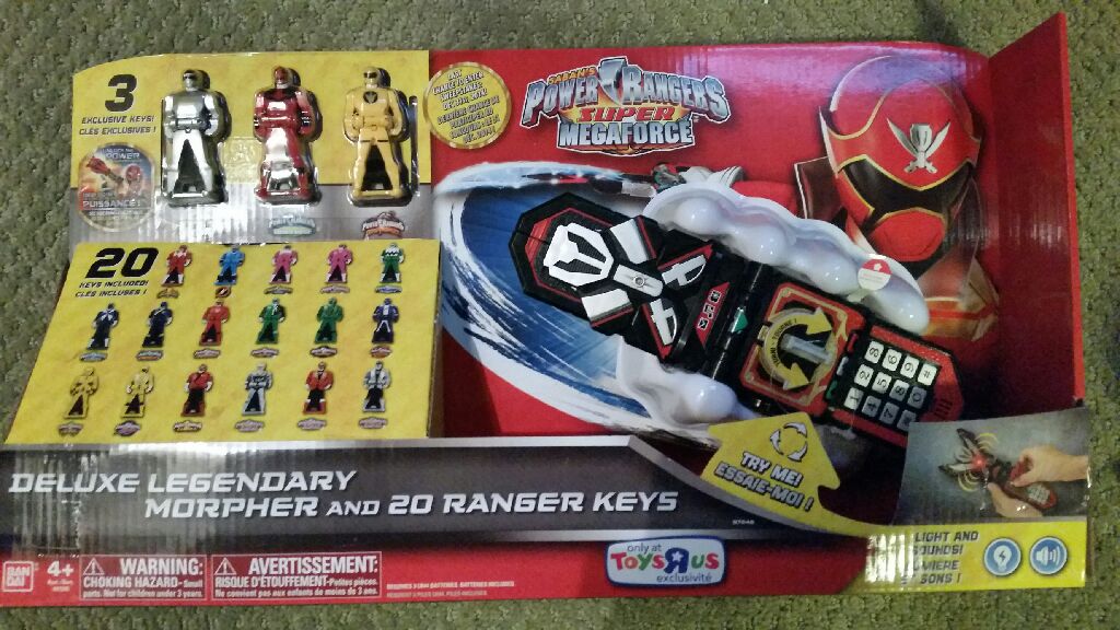Power Rangers Deluxe Legendary Morpher & 20 Keys - Bandai (Super Mega Force) action figure collectible [Barcode 045557972462] - Main Image 1