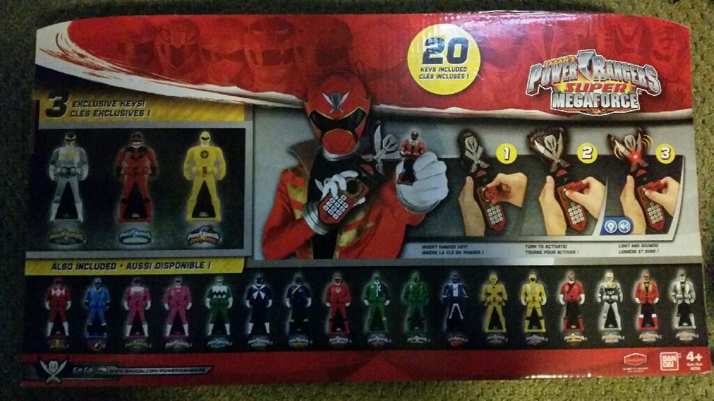 Power Rangers Deluxe Legendary Morpher & 20 Keys - Bandai (Super Mega Force) action figure collectible [Barcode 045557972462] - Main Image 2