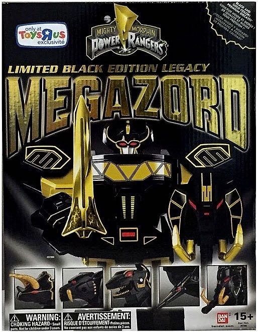 Power Rangers Legacy Black Edition Megazord - Bandai (Mighty Morphin Power Rangers) action figure collectible [Barcode 045557973568] - Main Image 2