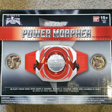 Mighty Morphin Power Rangers The Movie Power Morpher - Red Ranger - Bandai America action figure collectible [Barcode 045557976163] - Main Image 2