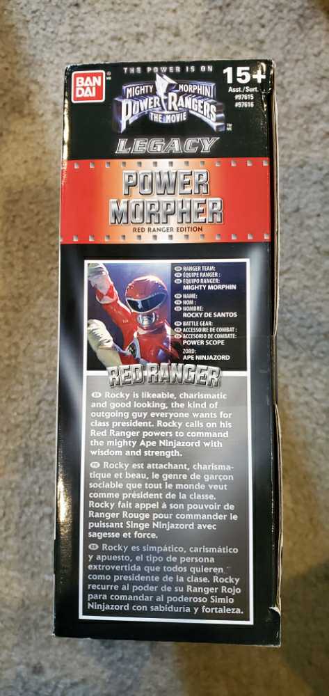 Mighty Morphin Power Rangers The Movie Power Morpher - Red Ranger - Bandai America action figure collectible [Barcode 045557976163] - Main Image 3
