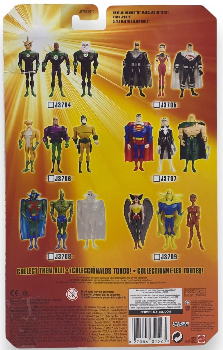 JLU: Martian Manhunter 3-Pack  (DC Super Heroes) action figure collectible [Barcode 027084315288] - Main Image 2