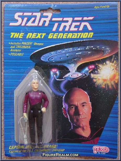 Star Trek TNG Captain Jean-Luc Picard - Galoob (Star Trek TNG) action figure collectible [Barcode 047246053407] - Main Image 2