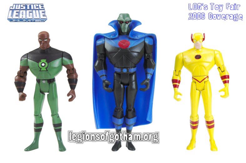 Justice League Unlimited 3-Pack: Martian Manhunter, Green Lantern, Flash - Mattel (Justice League Unlimited) action figure collectible [Barcode 027084315318] - Main Image 2