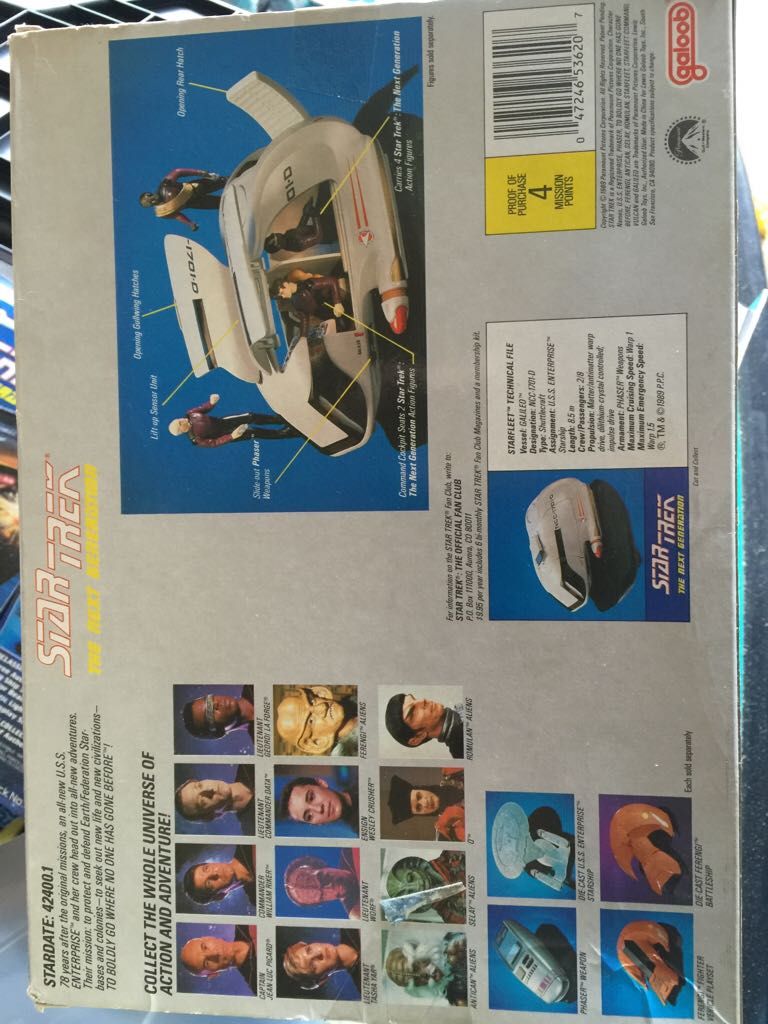 Star Trek: TNG Shuttlecraft Galileo - Galoob (Star Trek: The Next Generation) action figure collectible [Barcode 047246536207] - Main Image 2