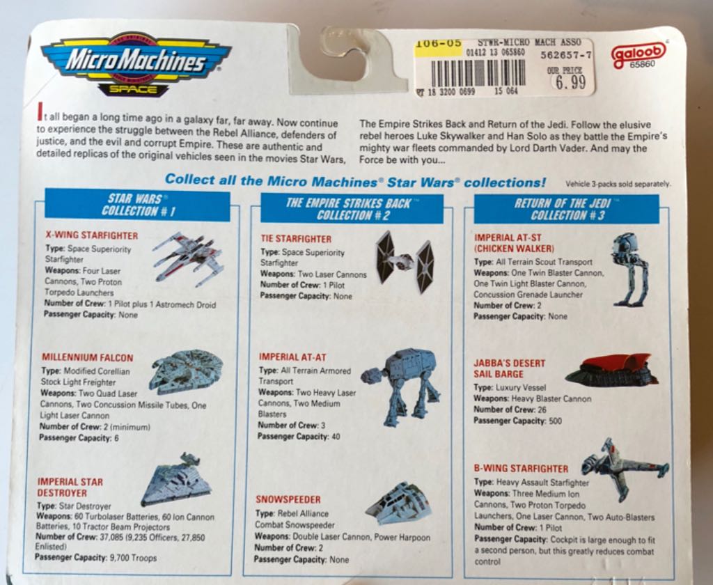 Collection #3 - Galoob (Micro Machines - Star Wars) action figure collectible [Barcode 047246658886] - Main Image 2