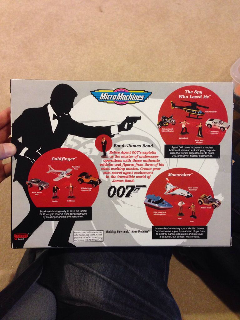James Bond Micro Machines - Galoob action figure collectible [Barcode 047246748105] - Main Image 2
