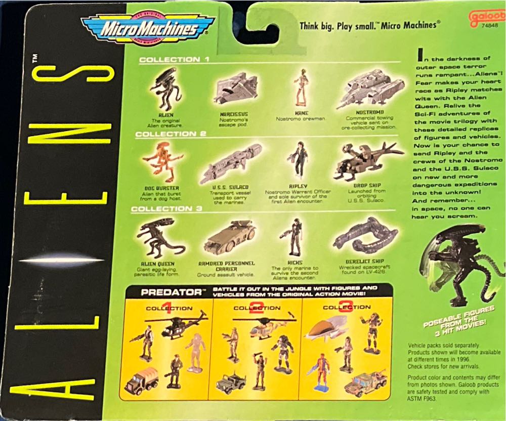 Aliens Micro Machines Collection 1 - Galoob (Aliens) action figure collectible [Barcode 047246748501] - Main Image 2