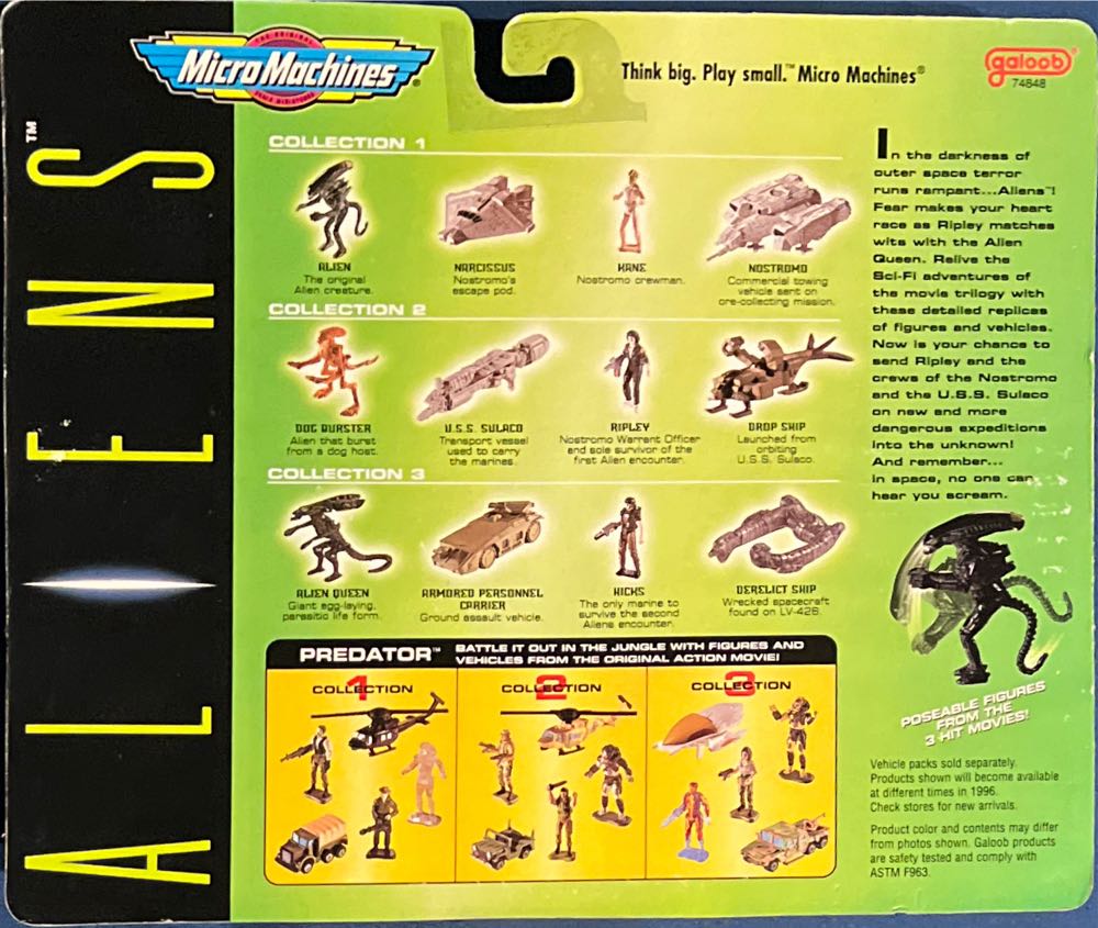 Aliens Micro Machines Collection 1 - Galoob (Aliens) action figure collectible [Barcode 047246748518] - Main Image 2