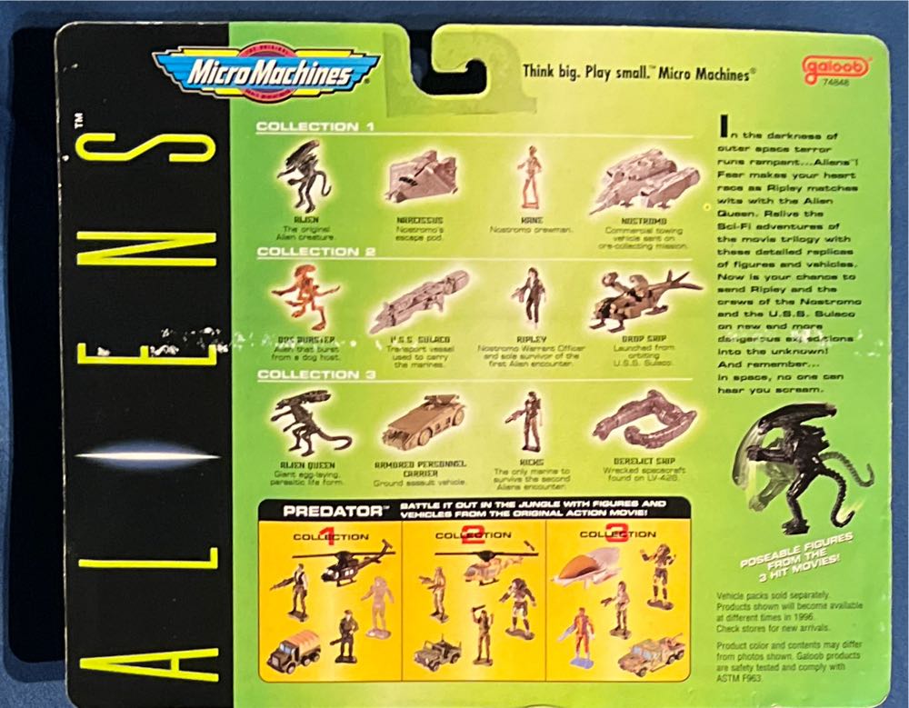 Aliens Micro Machines Collection 3 - Galoob (Aliens) action figure collectible [Barcode 047246748525] - Main Image 2