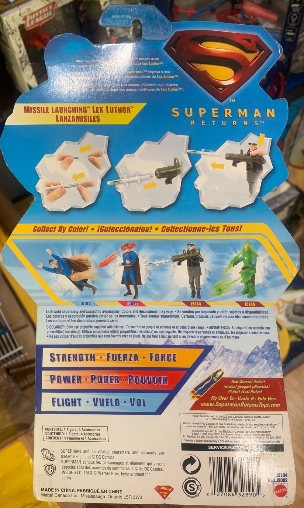 Superman Returns - Missile Launching Lex Luthor - Mattel DC action figure collectible [Barcode 027084328905] - Main Image 2