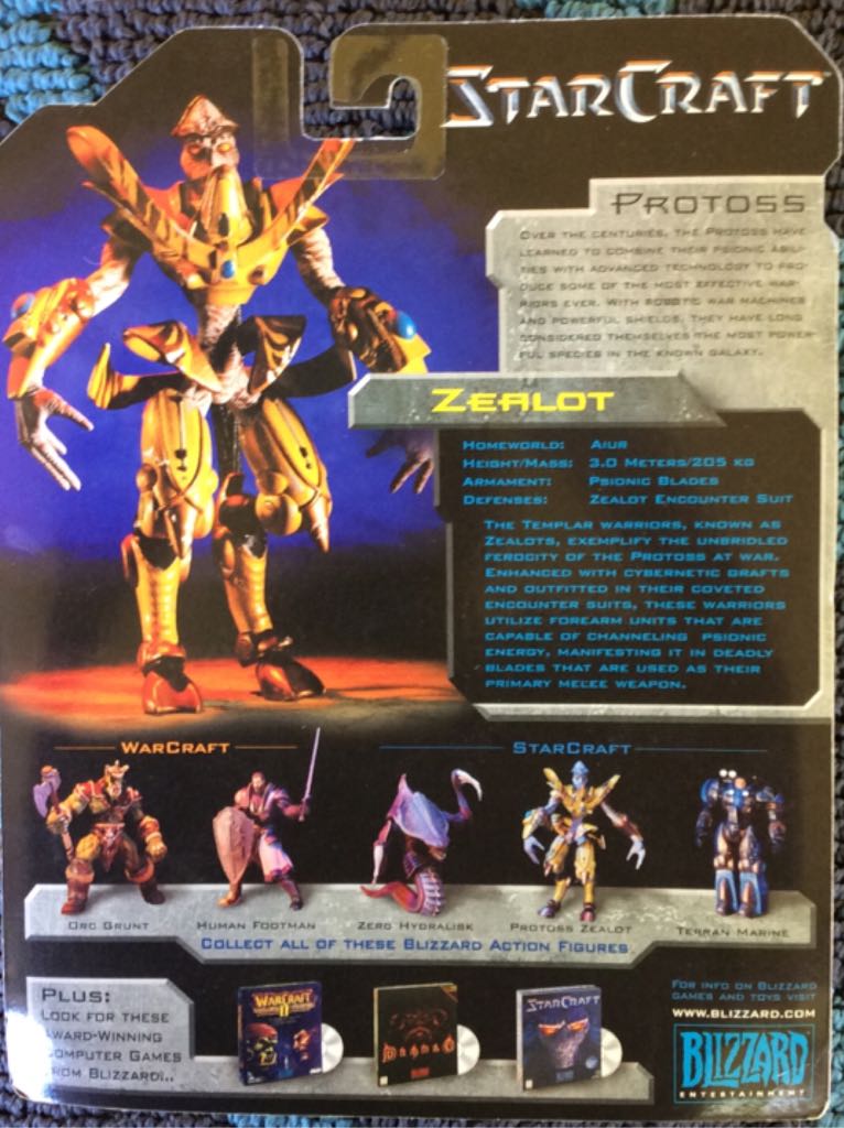 StarCraft Protross Zealot - Blizzard Entertainment (Collection 1) action figure collectible [Barcode 051581022417] - Main Image 2