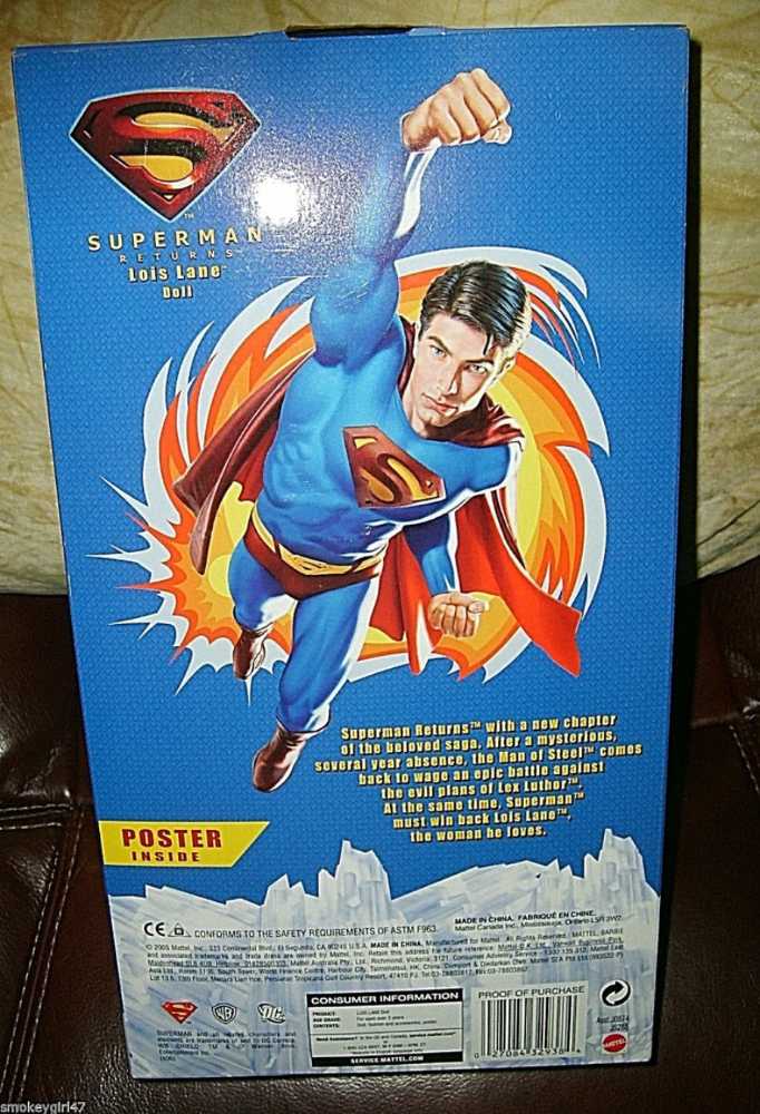 Mattel Barbie Superman Returns Lois Lane Doll - Mattel (Superman) action figure collectible [Barcode 027084329384] - Main Image 3