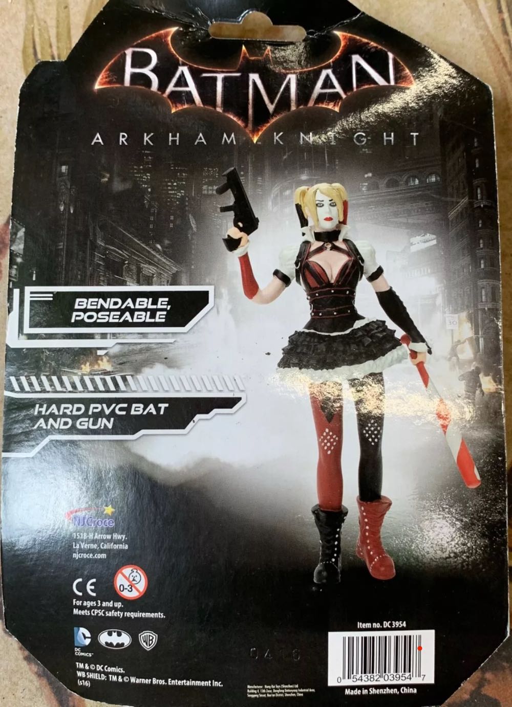 Harley Quinn Bendable NJ CROCE - NJCroce (Batman Arkham Knight) action figure collectible [Barcode 054382039547] - Main Image 4