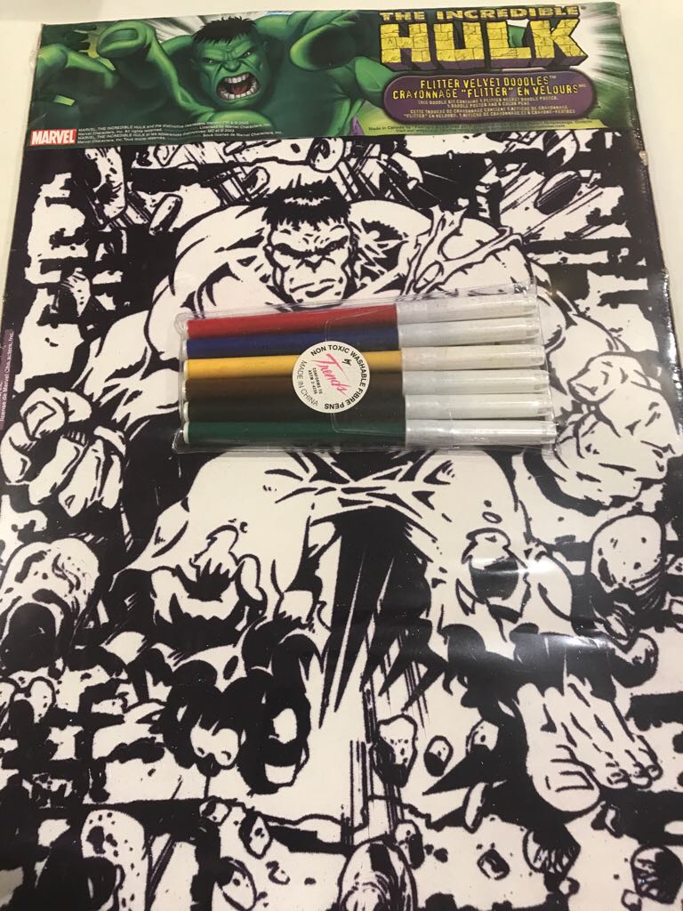 Hulk Flitter Velvet Doodles  action figure collectible [Barcode 057668135735] - Main Image 2