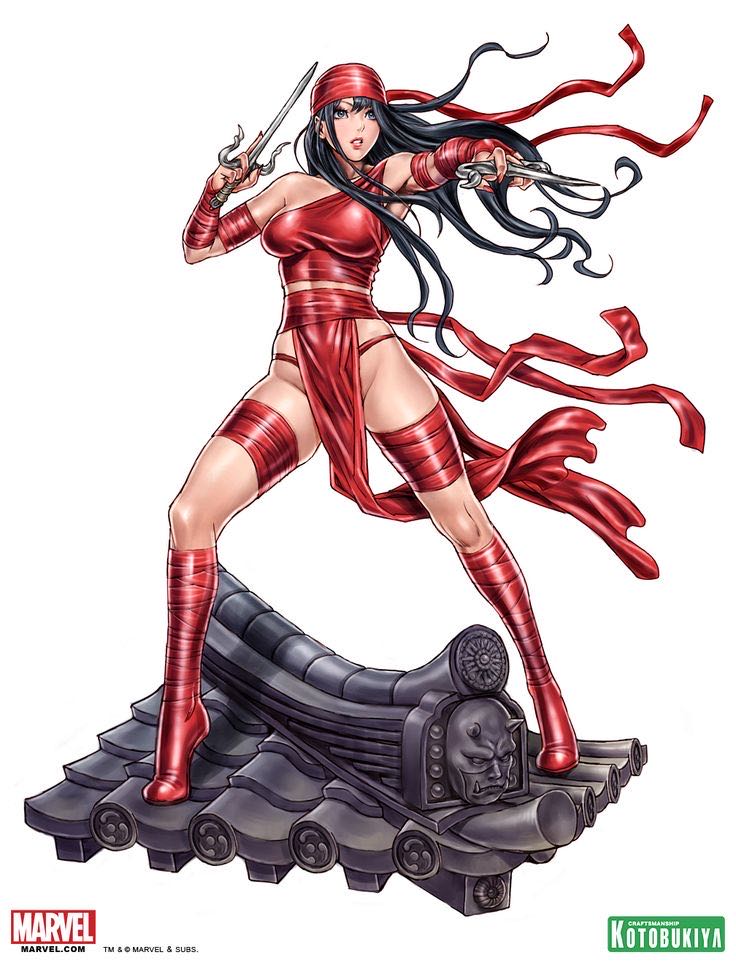 Elektra Bishoujo - Kotobukiya (Marvel Bishoujo) action figure collectible [Barcode 0603259014547] - Main Image 2