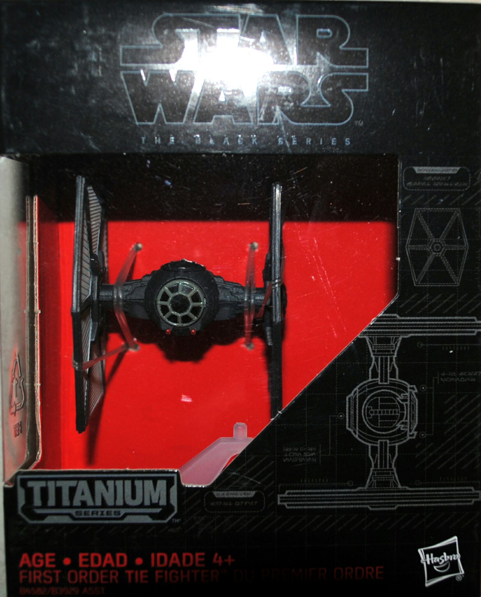 Star Wars The Black Series First Order Special Forces Tie Fighter - Hasbro (Star Wars The Black Series Titanium Series) action figure collectible [Barcode 0630509337842] - Main Image 1