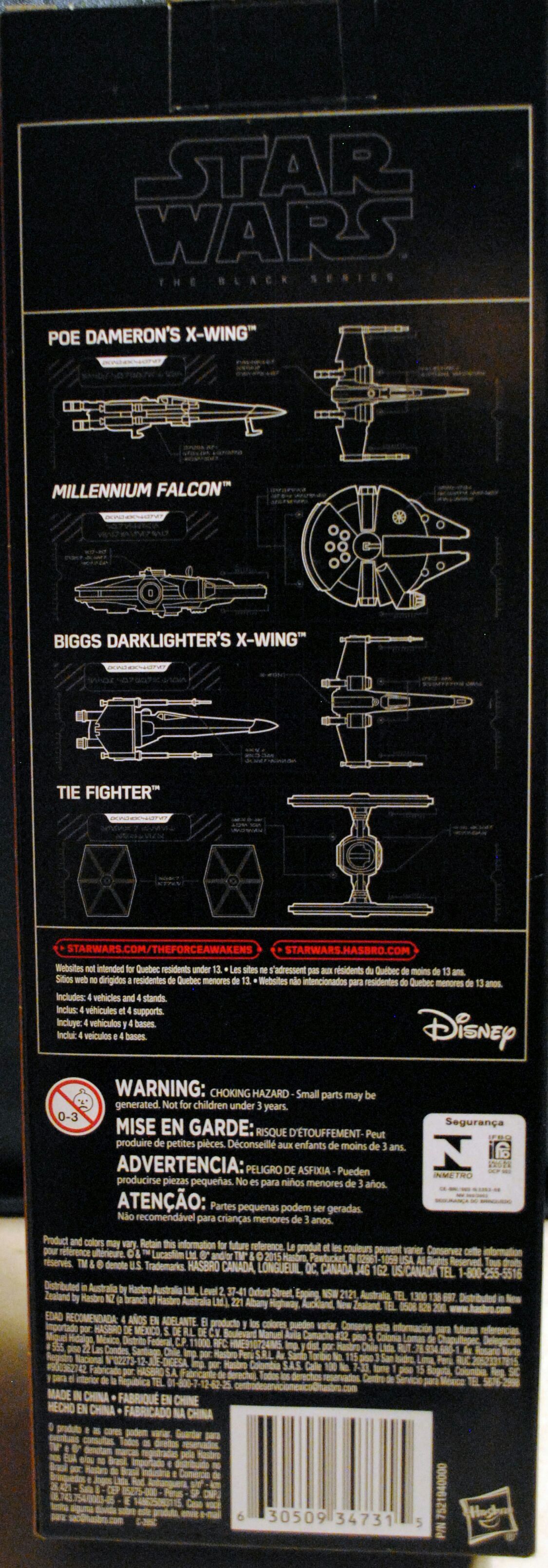 Black Series Titanium Vehicle Multi 4 Pack Star Wars  action figure collectible [Barcode 0630509347315] - Main Image 2