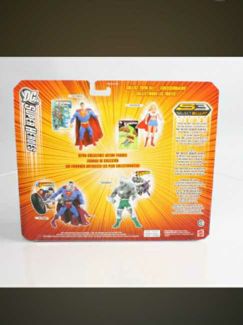 Superman and Clark Kent - Mattel (DC Superheroes) (DC Super Heroes) action figure collectible [Barcode 027084400540] - Main Image 4