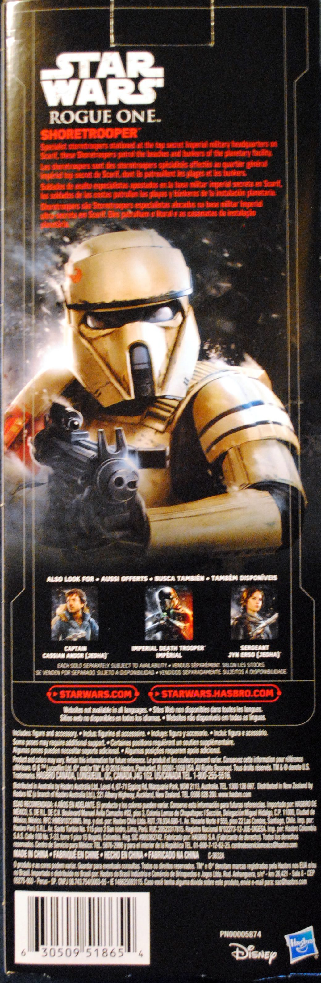 Shoretrooper - Hasbro (Star Wars - Rogue One) action figure collectible [Barcode 0630509518654] - Main Image 2