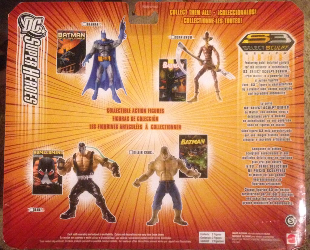 S3 Select Sculp: Batman Batgirl - Mattel (DC Super Heroes) action figure collectible [Barcode 027084402285] - Main Image 2