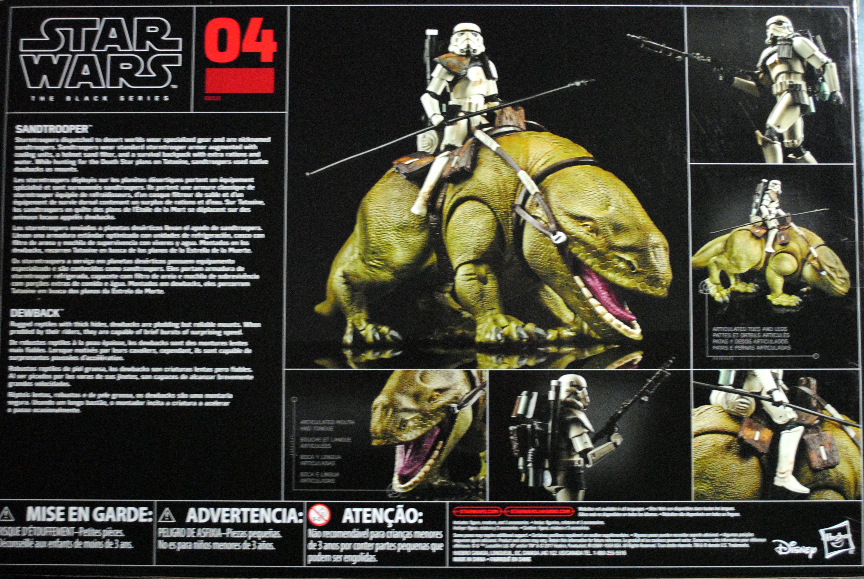 Black Series Red Ship #04 Dewback & Sandtrooper Star Wars ANH - Hasbro (Star Wars Episode IV A New Hope) action figure collectible [Barcode 0630509611171] - Main Image 2