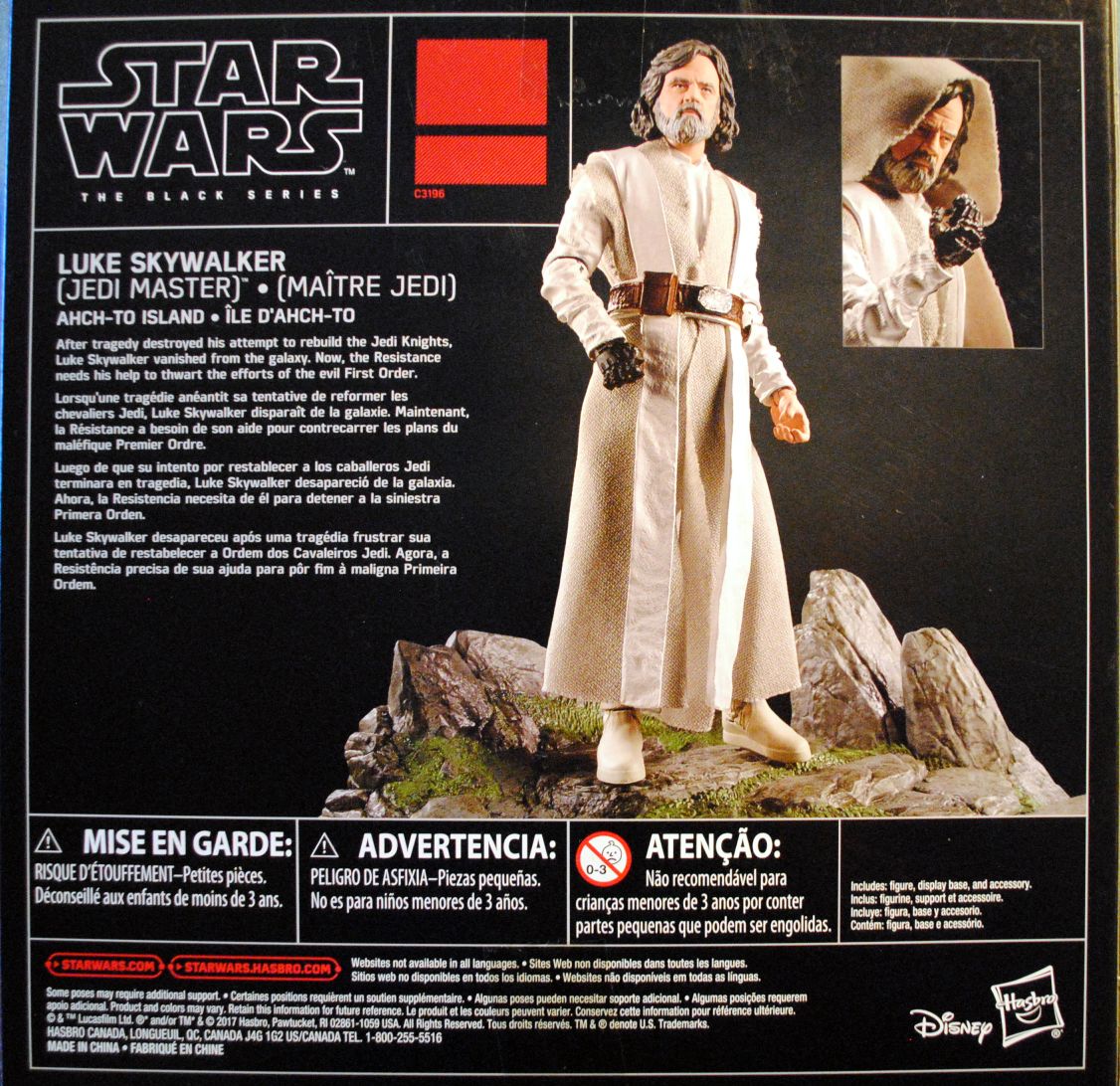Black Series Red Exclusive Luke Skywalker (Jedi Master) (Ahch-To Island) Star Wars TLJ Centerpiece - Hasbro (Star Wars Episode VIII The Last Jedi) action figure collectible [Barcode 0630509615797] - Main Image 2
