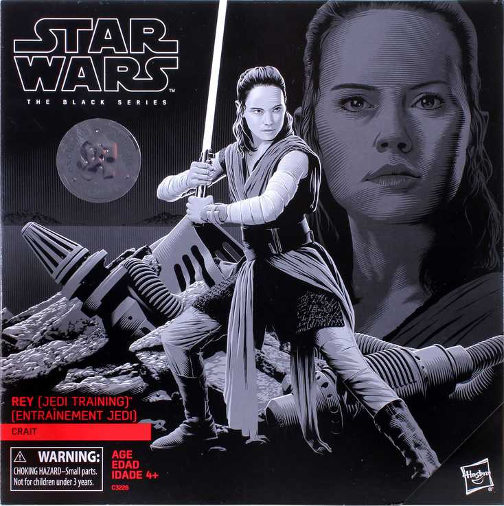 Black Series Red Exclusive Rey (Jedi Training) CraitStar Wars Centerpiece - Hasbro (Star Wars Episode VIII The Last Jedi) action figure collectible [Barcode 0630509615810] - Main Image 3
