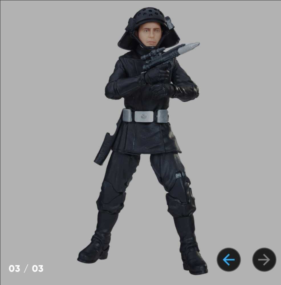 Black Series Red #60 Death Star Trooper Star Wars ANH - Hasbro (Star Wars Episode IV A New Hope) action figure collectible [Barcode 0630509615971] - Main Image 3