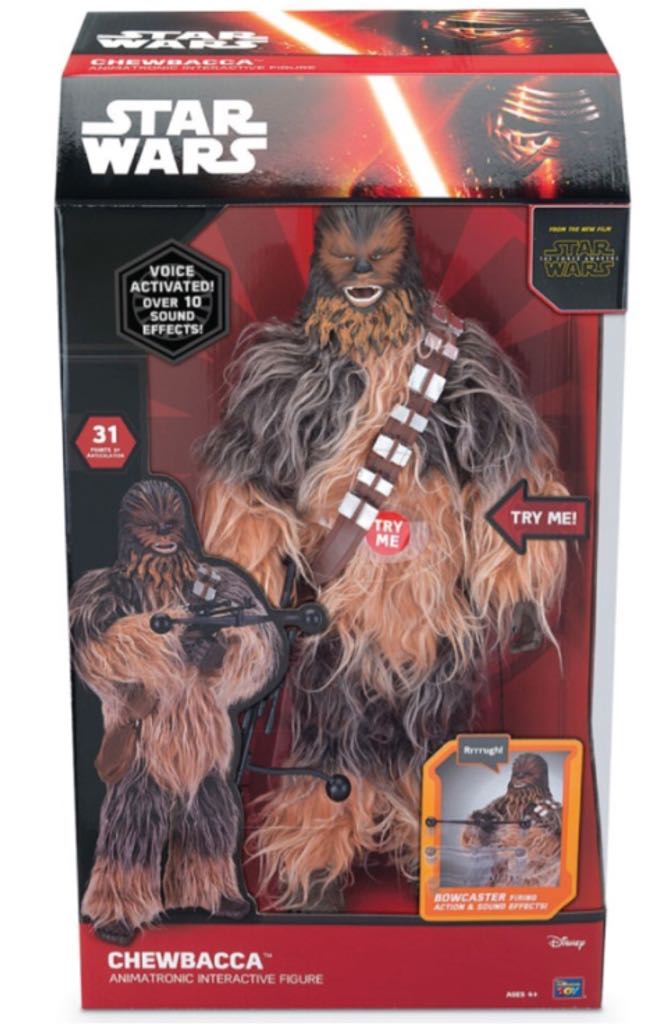 Star Wars Chewbacca Animatronic Interactive Figure Toy R Us Exclusive   action figure collectible [Barcode 064442134846] - Main Image 1