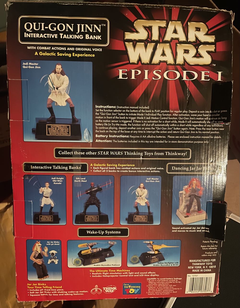 Misc  Qui-Gon Jinn Electronic Bank 3 Of 3  (1999-2000 Episode I) action figure collectible [Barcode 064442137076] - Main Image 2