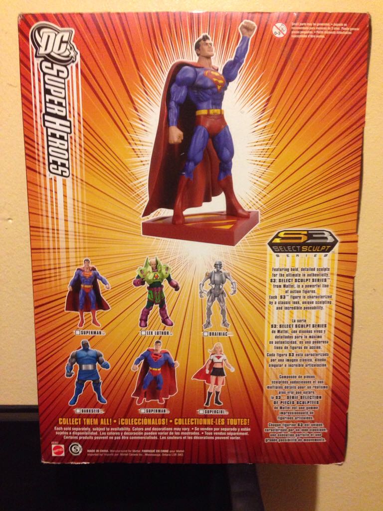 SUPERMAN - Mattel (DC SUPERHEROES ”SELECT SCULPT SERIES”) action figure collectible [Barcode 027084428896] - Main Image 2