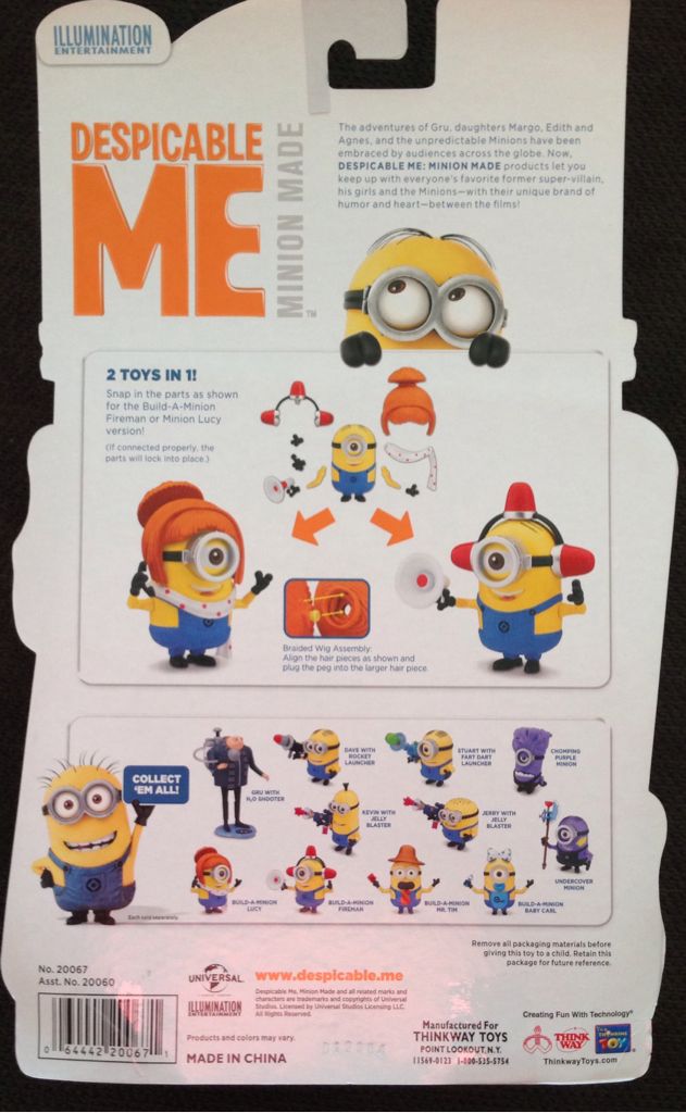 Despicable Me Build A Fireman/Lucy - Thinkway Toys (Despicable Me) action figure collectible [Barcode 064442200671] - Main Image 2