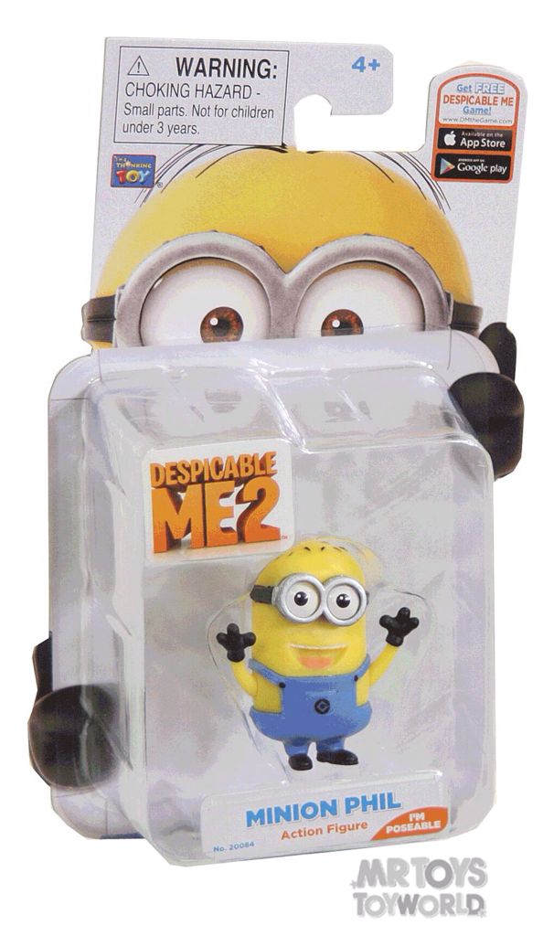 Despicable Me 2 -Minion Phil - Thinkway Toys (Despicable Me 2) action figure collectible [Barcode 064442200848] - Main Image 1