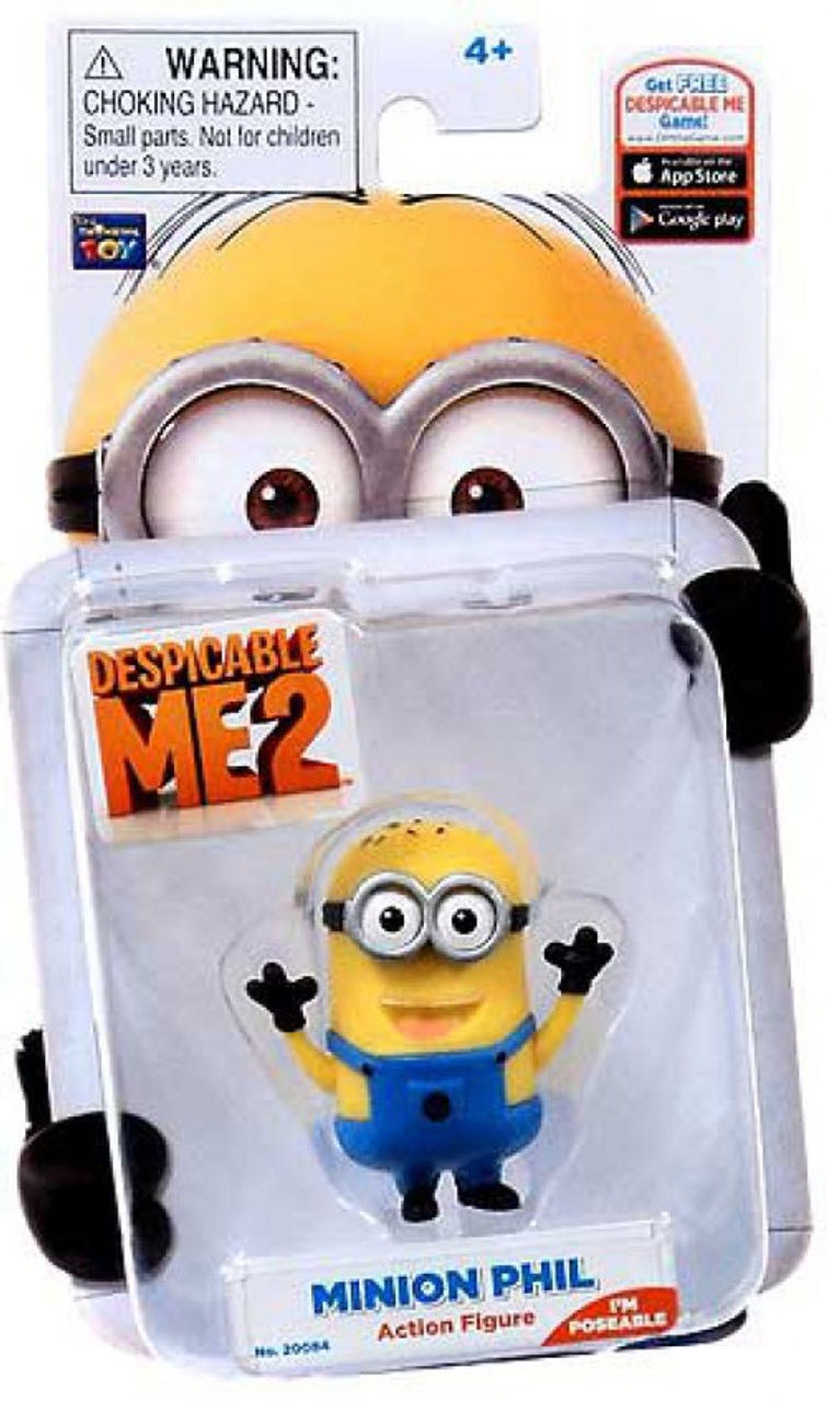 Despicable Me 2 -Minion Phil - Thinkway Toys (Despicable Me 2) action figure collectible [Barcode 064442200848] - Main Image 2