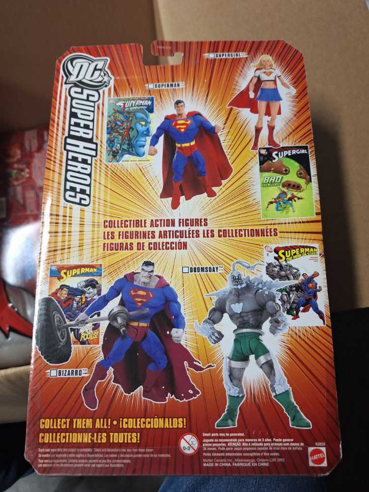 Superman Black S - Mattel (DC Superheroes) (DC Super Heroes) action figure collectible [Barcode 027084433692] - Main Image 3