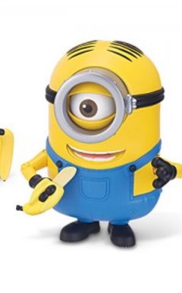 Minions Movie Banana Munching Stuart - Thinkway Toys (Minions) action figure collectible [Barcode 064442201845] - Main Image 2